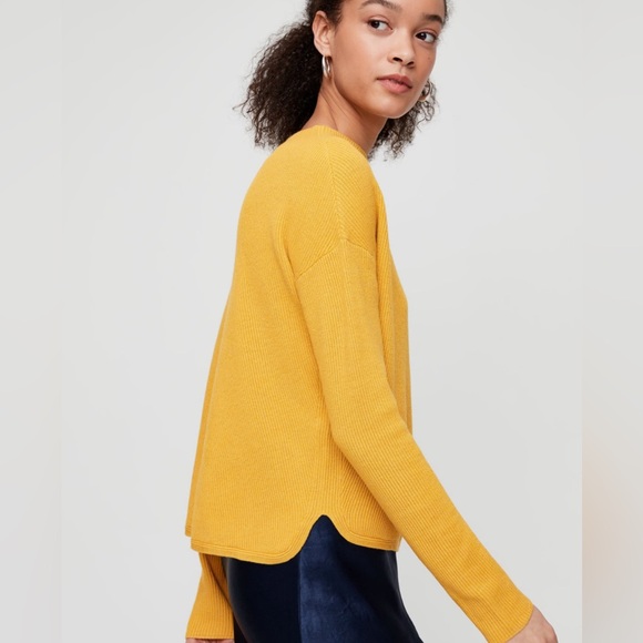 Aritzia Babaton Chalmer Sweater - Yellow- size XS - Picture 3 of 8